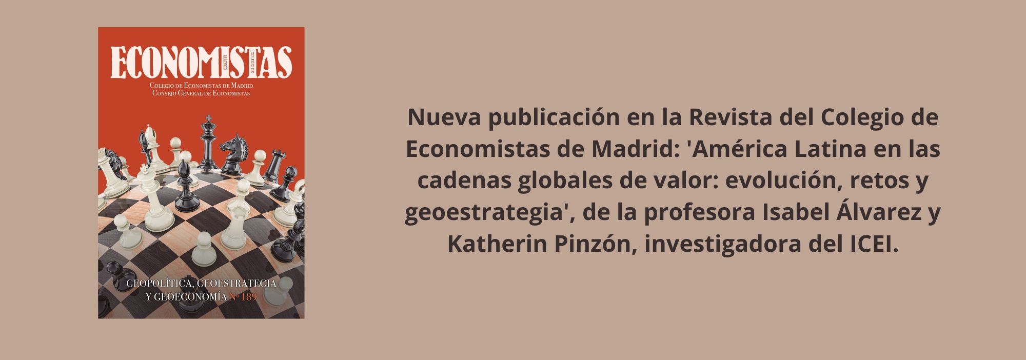 Nueva publicación "América Latina en las cadenas globales de valor: evolución, retos y geoestrategia"